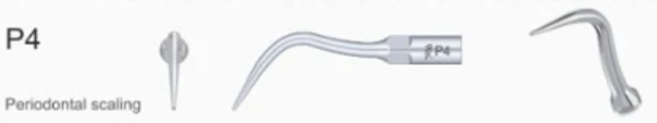 Ultrasonic Scaler Tip - P4/PD4/PS4 - Pack of 5 tips (£8.5 each)