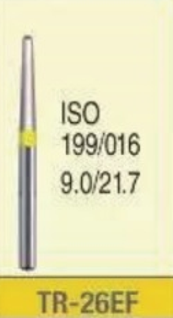 Taper round end extra fine grit diamond bur - TR-26EF