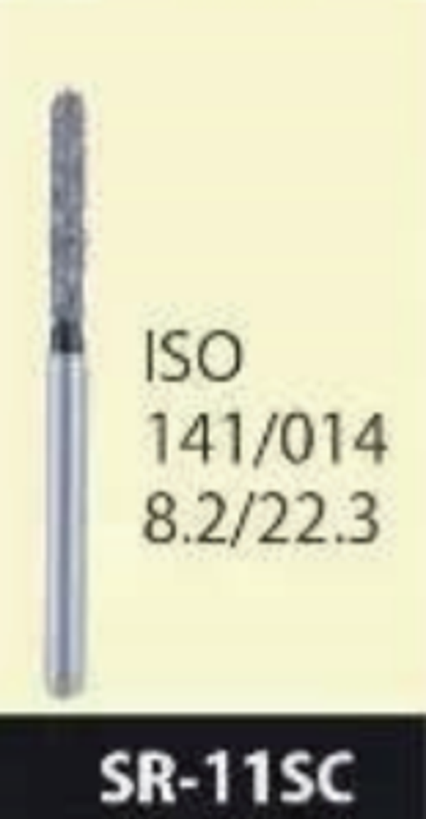 Straight round end super coarse grit diamond bur - SR-11SC
