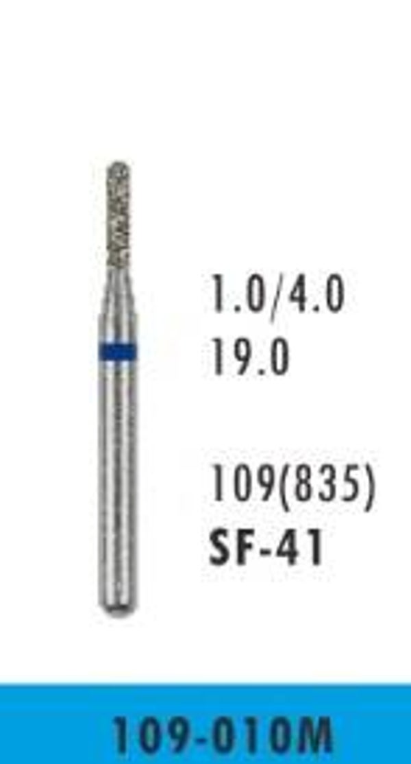 SF-41 - Flat End Straight / Cylinder Diamond Bur (10 burs)