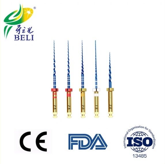 Belident - HS - NiTi (Blue) Rotary Files - Pack of 5 - Assorted