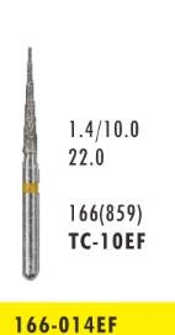 TC10-EF - Pointed Cone Diamond Bur - Extra Fine Grit (10 burs)