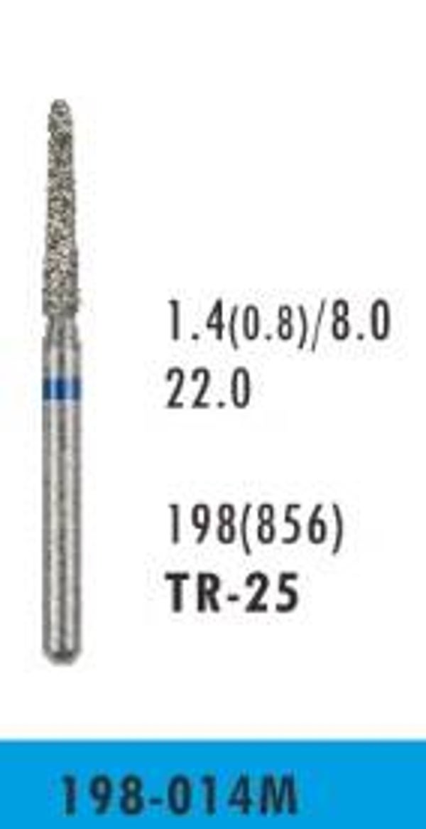 TR-25 - Round End Cone Diamond Bur (10 burs)