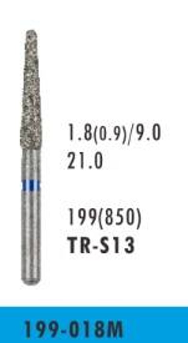 TR-S13 - Round End Cone Diamond Bur (10 burs)