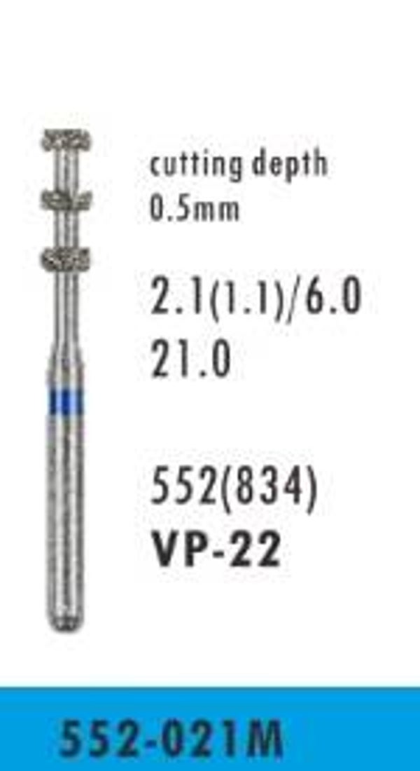 VP-22 - Veneer Prep Tri-Wheel (10 burs)