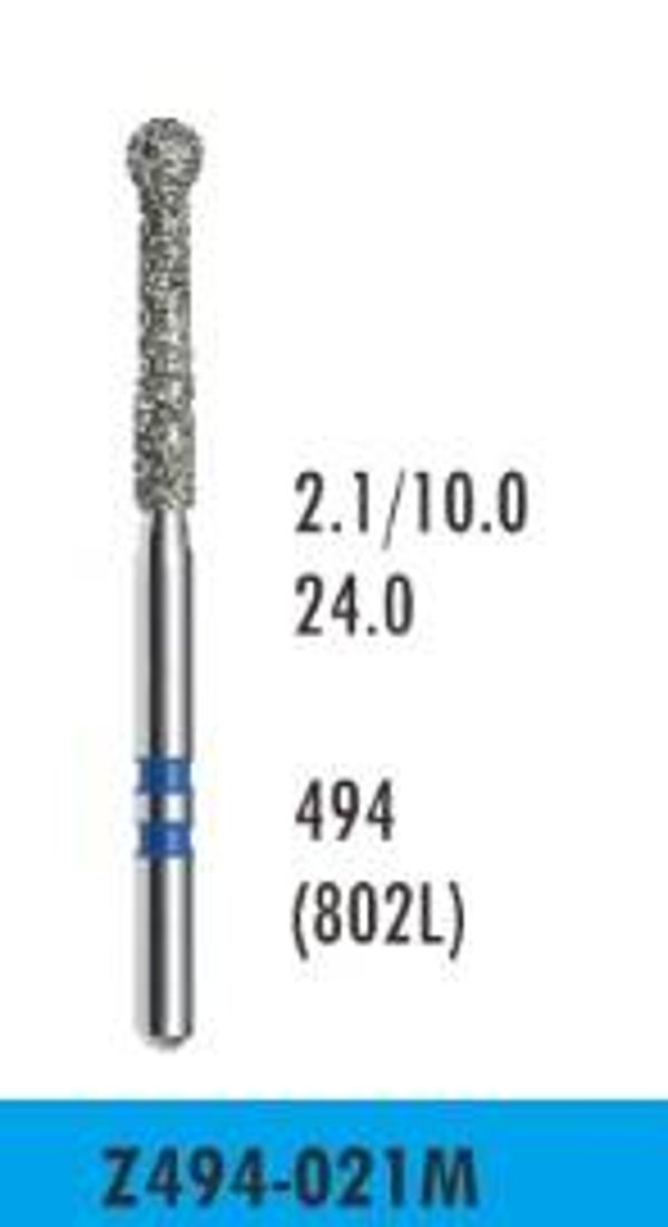 Z494-021M - Zirconia Cutting Diamond Bur (10 burs)