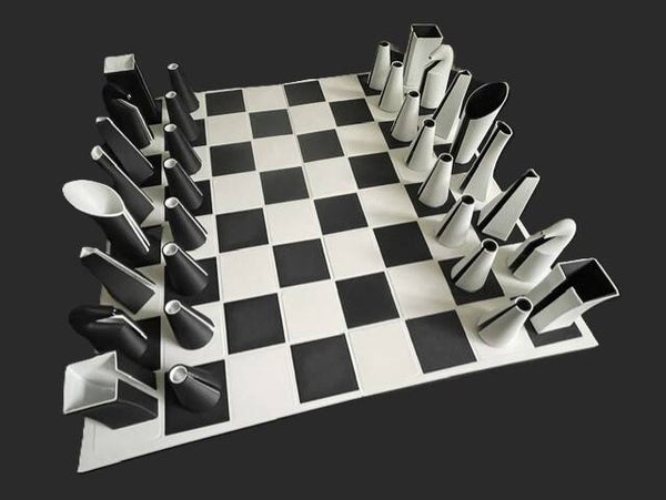 Sculptuur Schaakspel — Handgemaakt Design