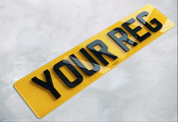 4D Acrylic 3mm Number Plates