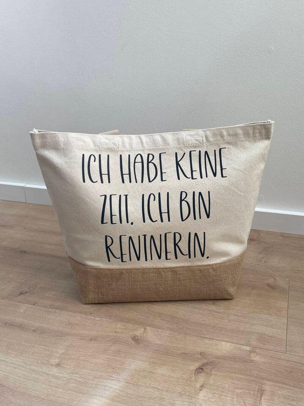 Jute Tasche Rentnerin