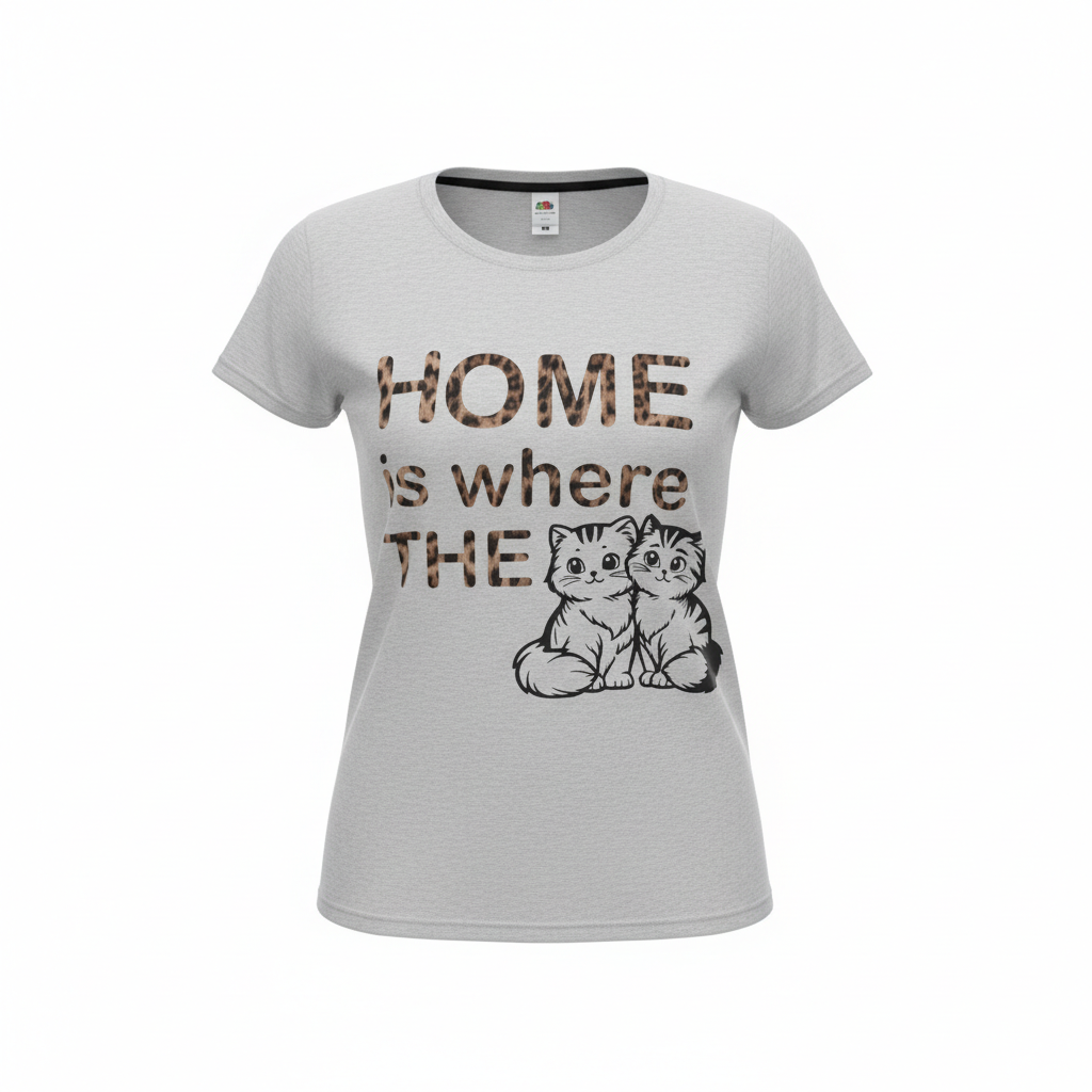 T-Shirt "Home is where the Cats"