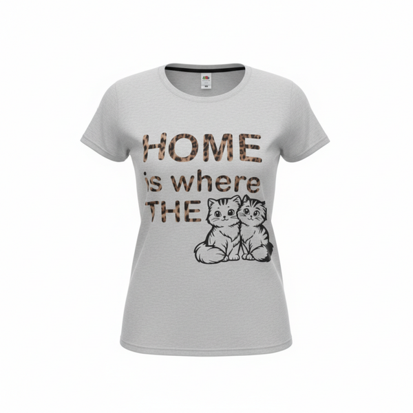 T-Shirt "Home is where the Cats"