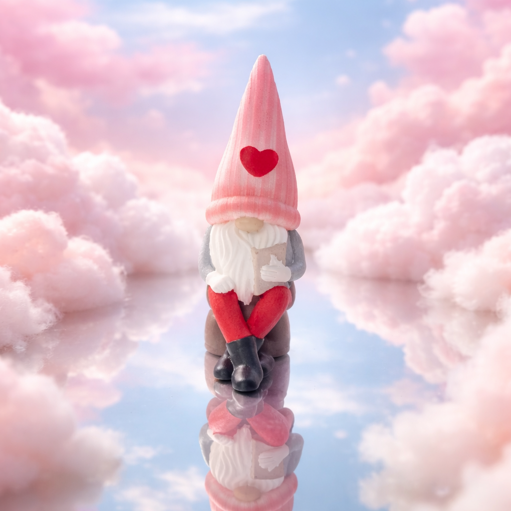 Wichtel "Sitzend mit Buch"