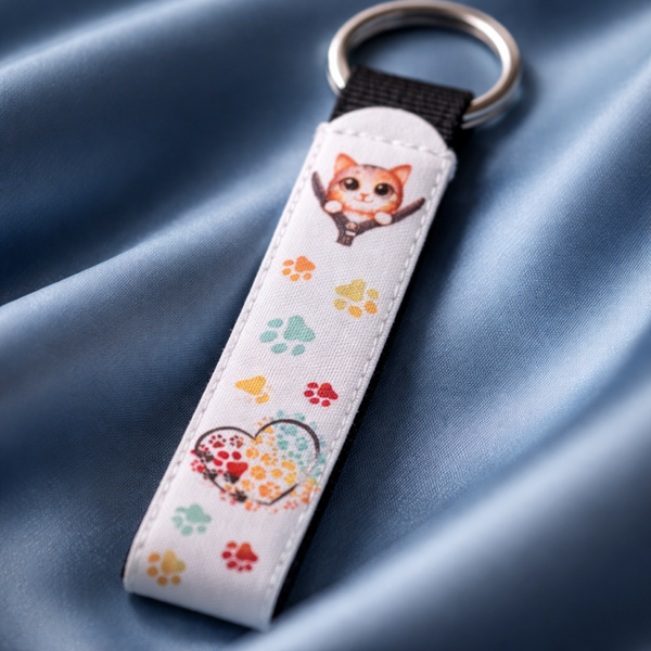 Schlüsselband Neopren "Katzenliebe"
