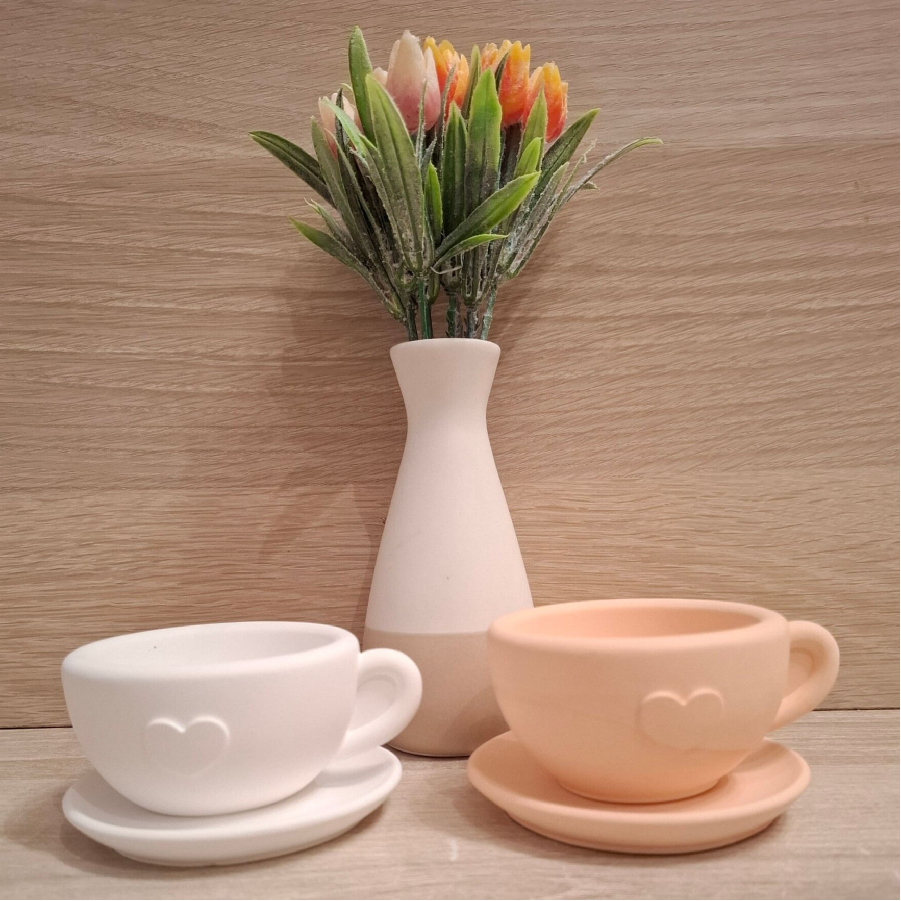 Deko Kaffeetasse mit Untertasse