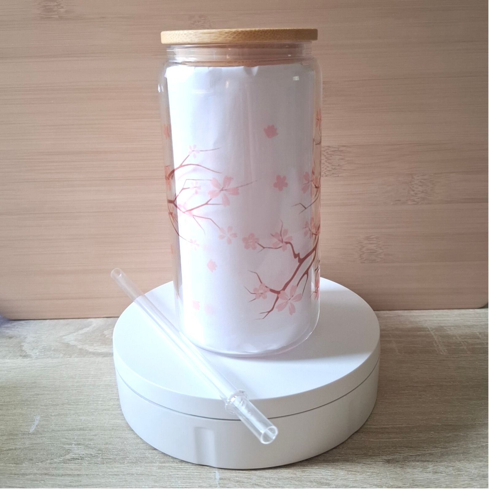 "Sakura-Zweig" –Trinkglas klar