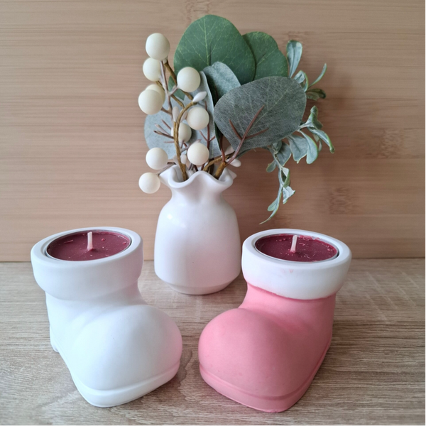 Teelichthalter "Weihnachtsstiefel"