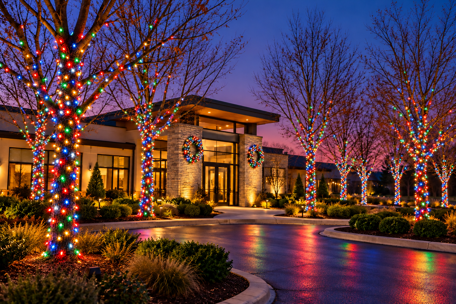 10-tree Classic Multicolor lighting concept