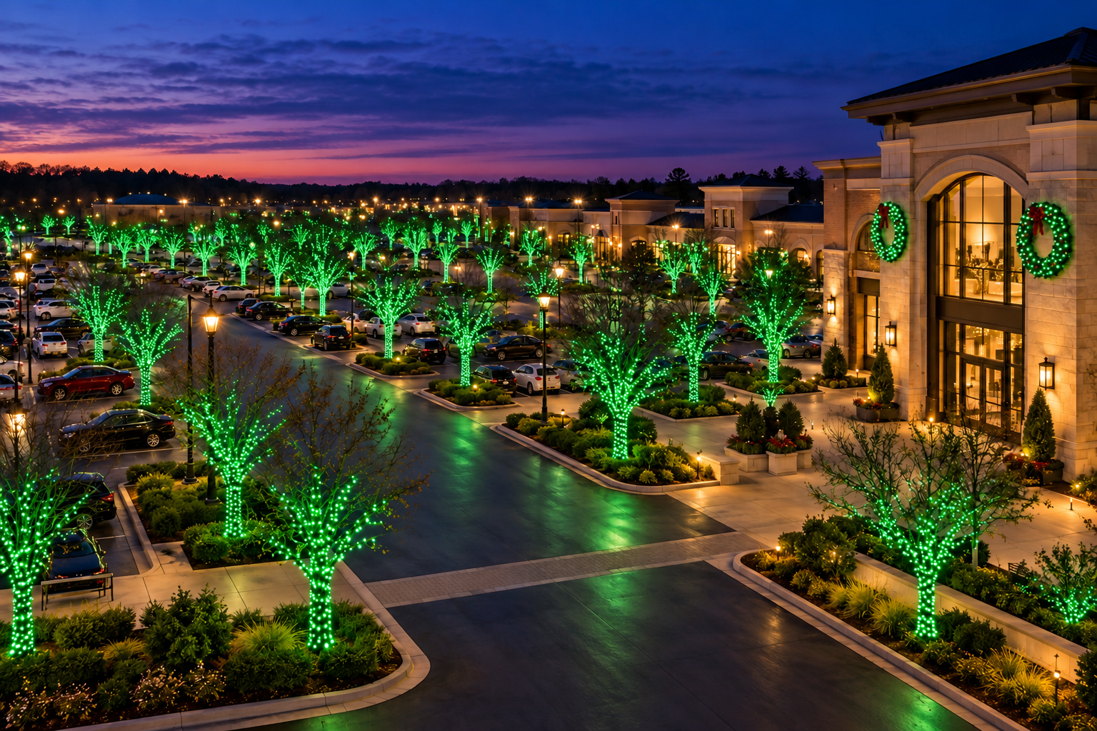 80-tree All Green lighting concept