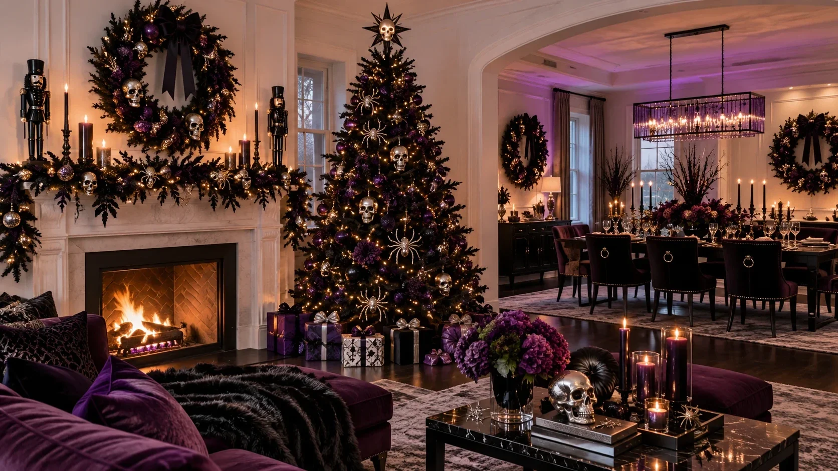 Living & Dining Styling — dream Black Christmas package concept