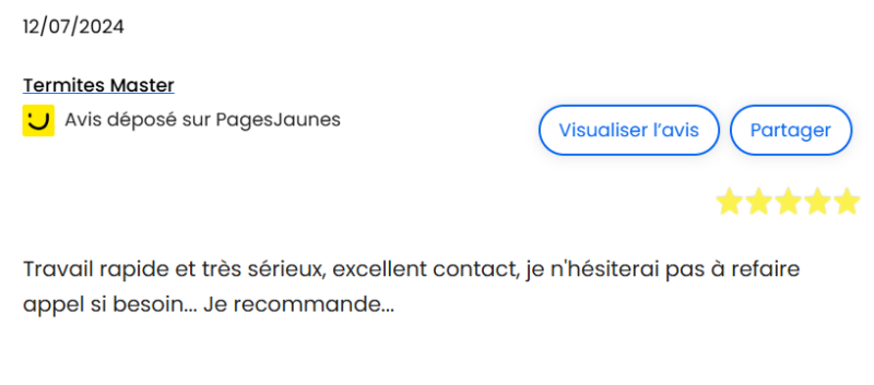 Avis Pages Jaunes Termites Master