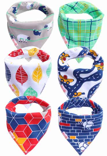 Puntslabben jongens | 6 stuks | Blue Bib