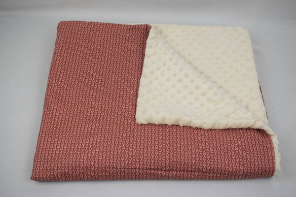 Couverture feuilles terracotta