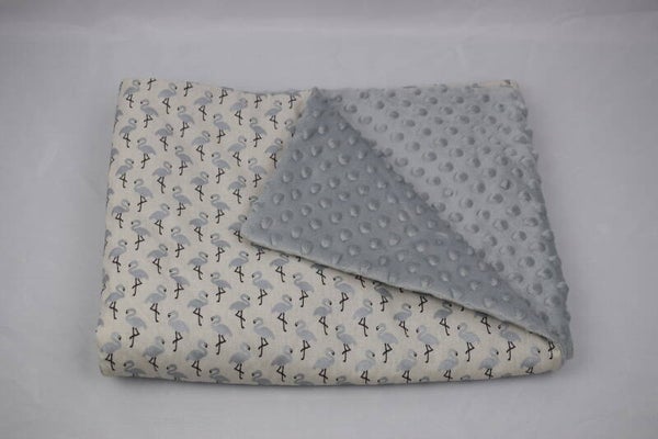 Couverture flamant gris
