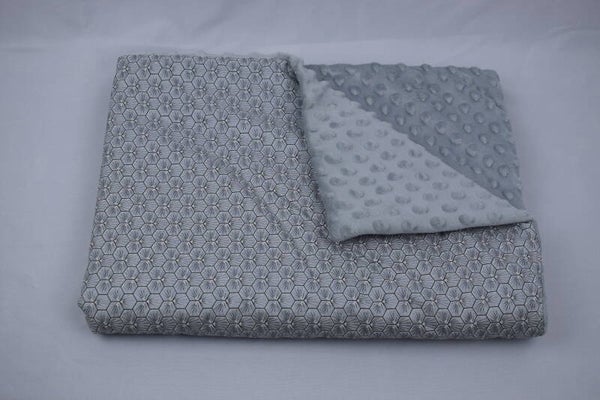 Couverture géométrie gris
