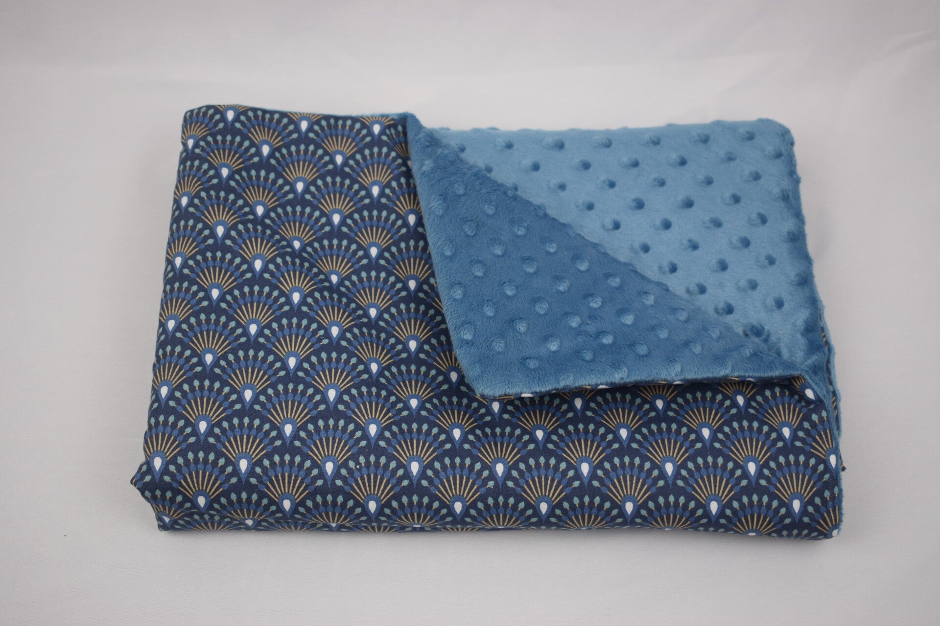 Couverture Eventail indigo
