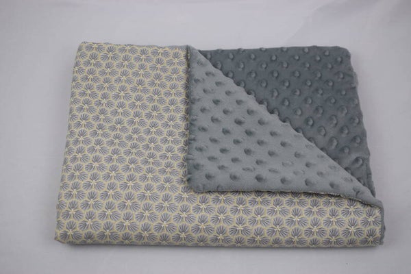 Couverture géométrie bleu gris
