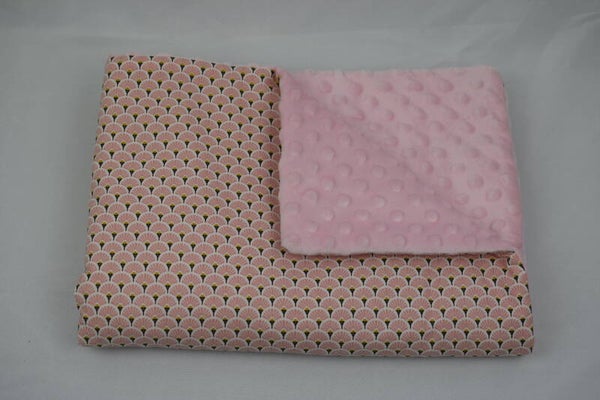 Couverture paon rose
