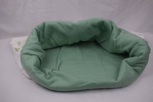 Pochette à poser feuilles vertes