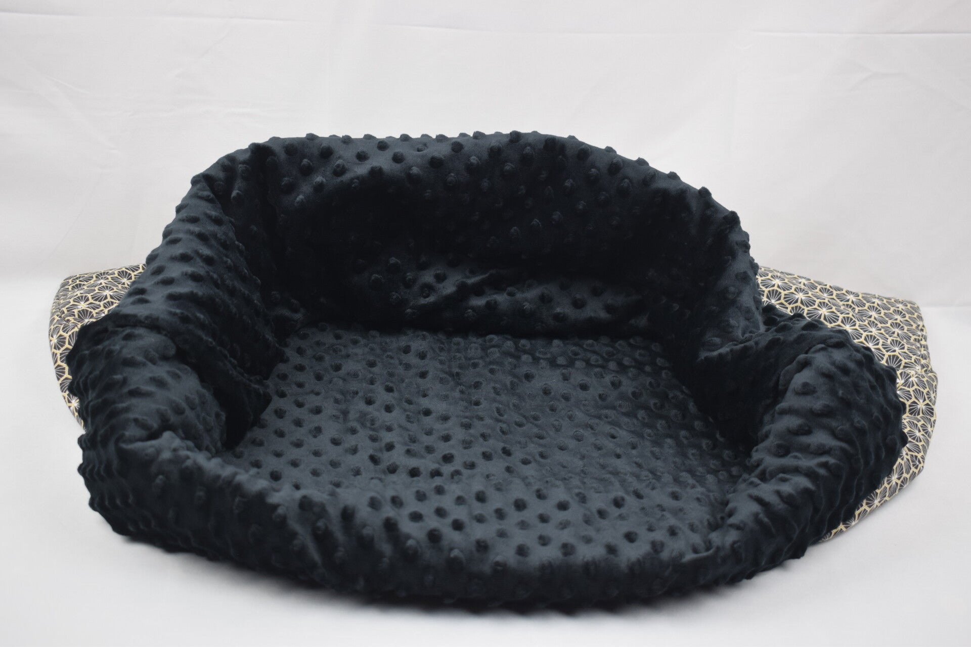 Pochette à poser géométrie noir