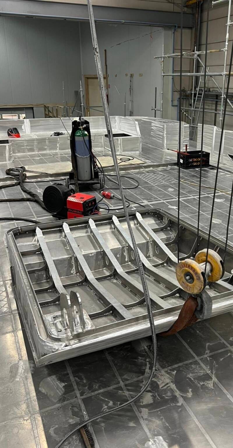 Aluminium laswerkzaamheden in de jachtbouw