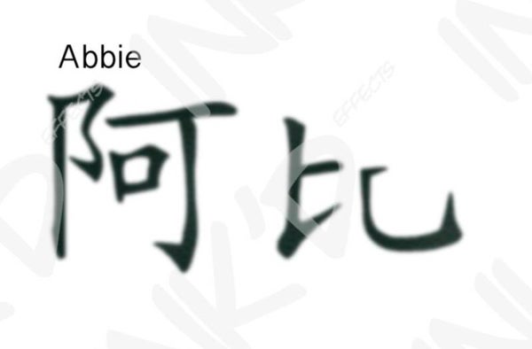 Abbie - Names in Chinese