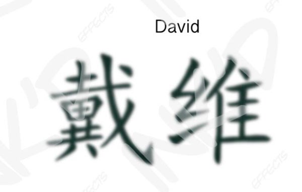 David - Names in Chinese