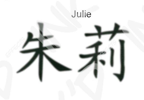 Julie - Names in Chinese