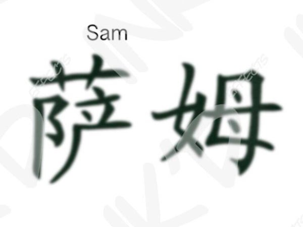 Sam - Names in Chinese