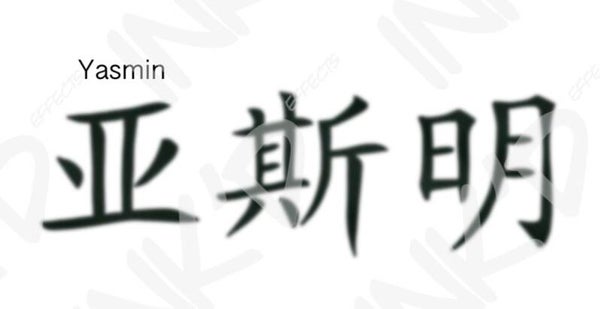 Yasmin - Names in Chinese