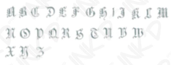 Alphabet Font 3