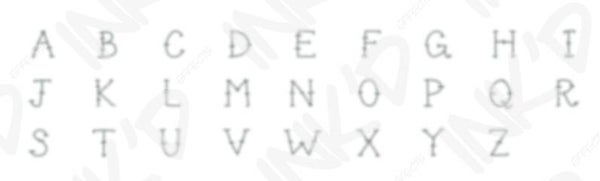 Alphabet Font 8