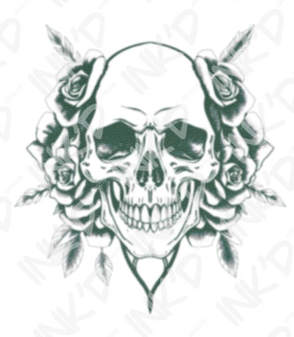 Skull with Flowers