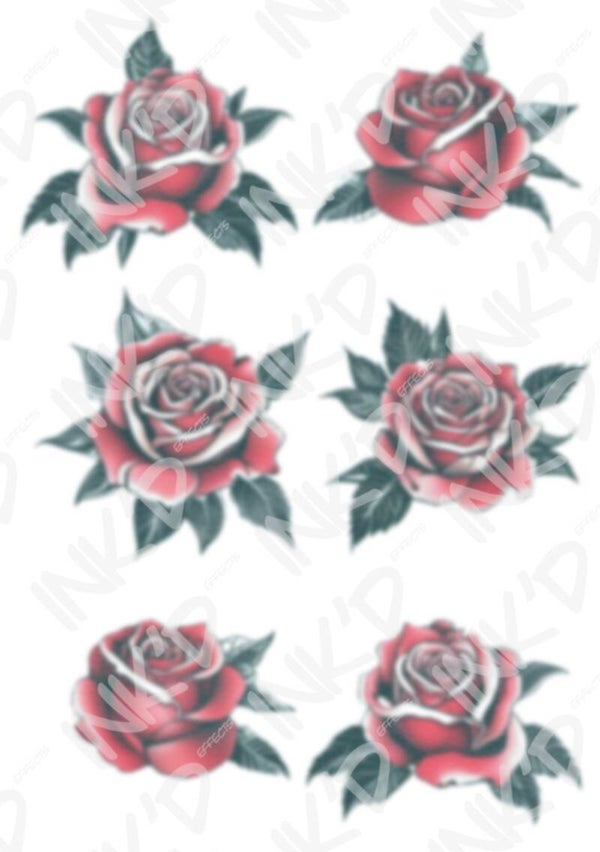 Six `Traditional Dark Roses