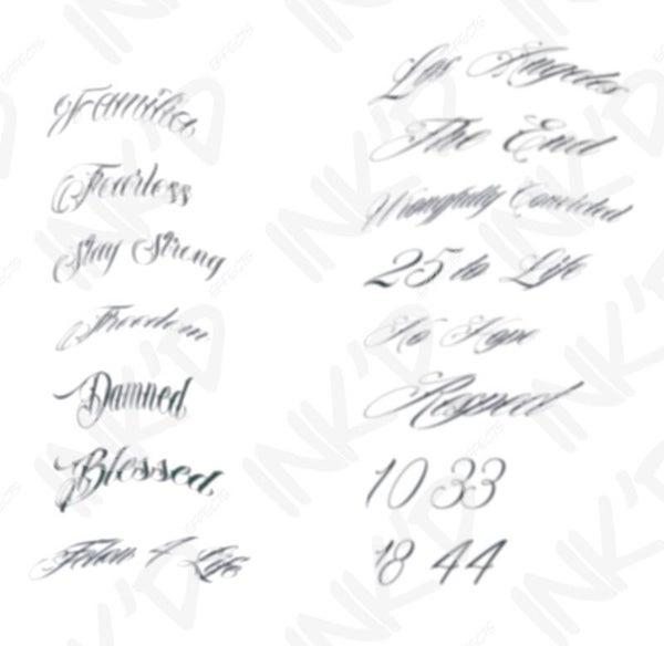Eyebrow Lettering