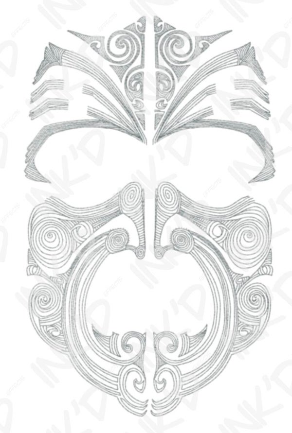 Māori Full Face Ta Moko