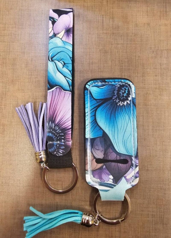Purple Blue Floral