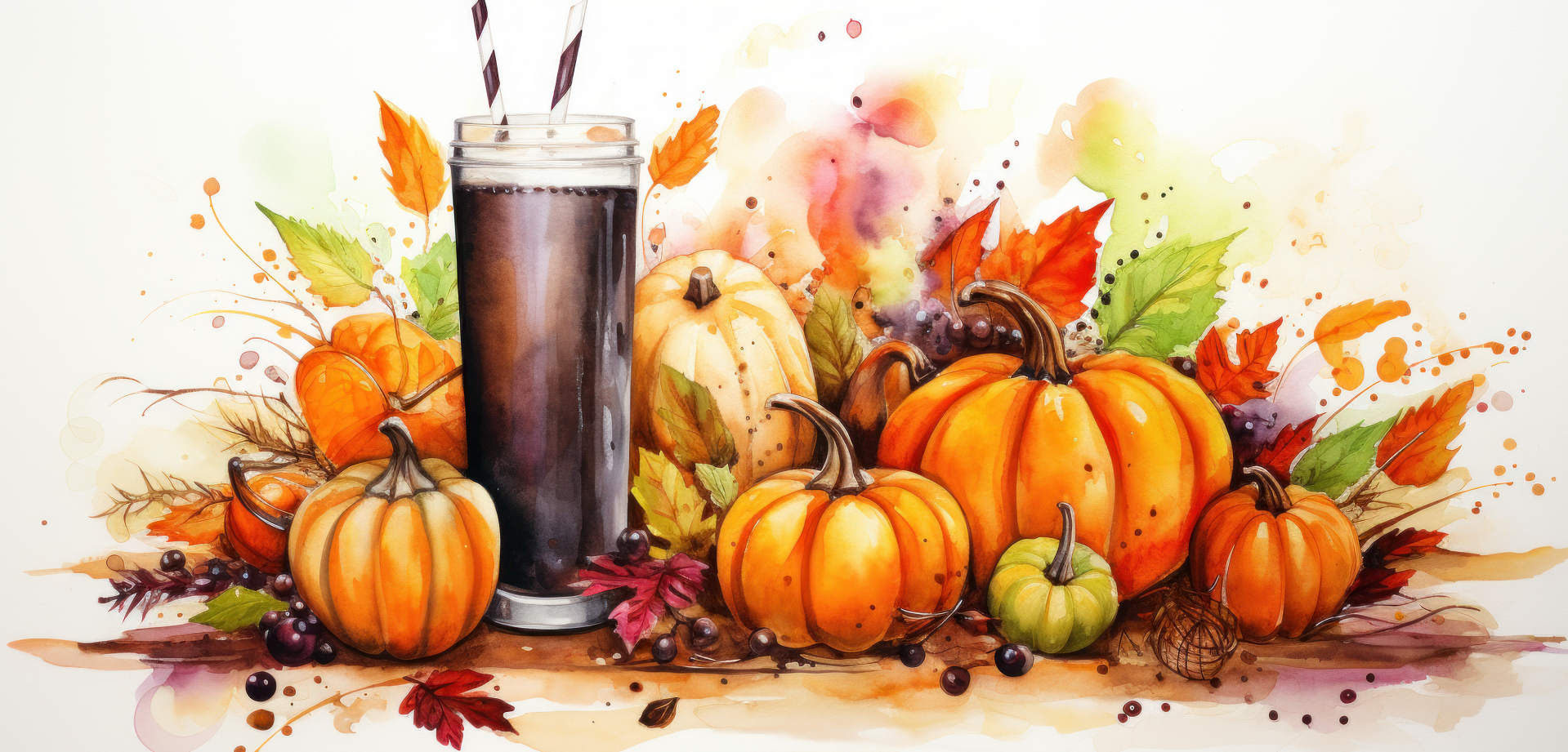 Orange Pumpkin, with Coffee Drink
