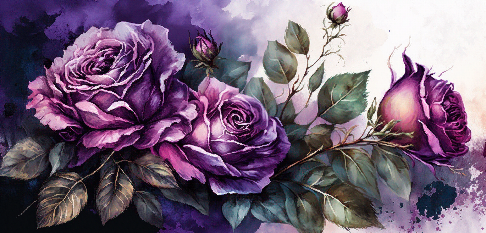 Dark Purple Roses