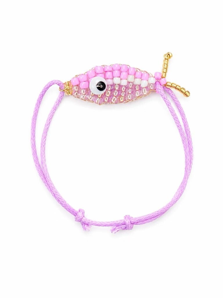 Colori Ribelle: Armband vis lila