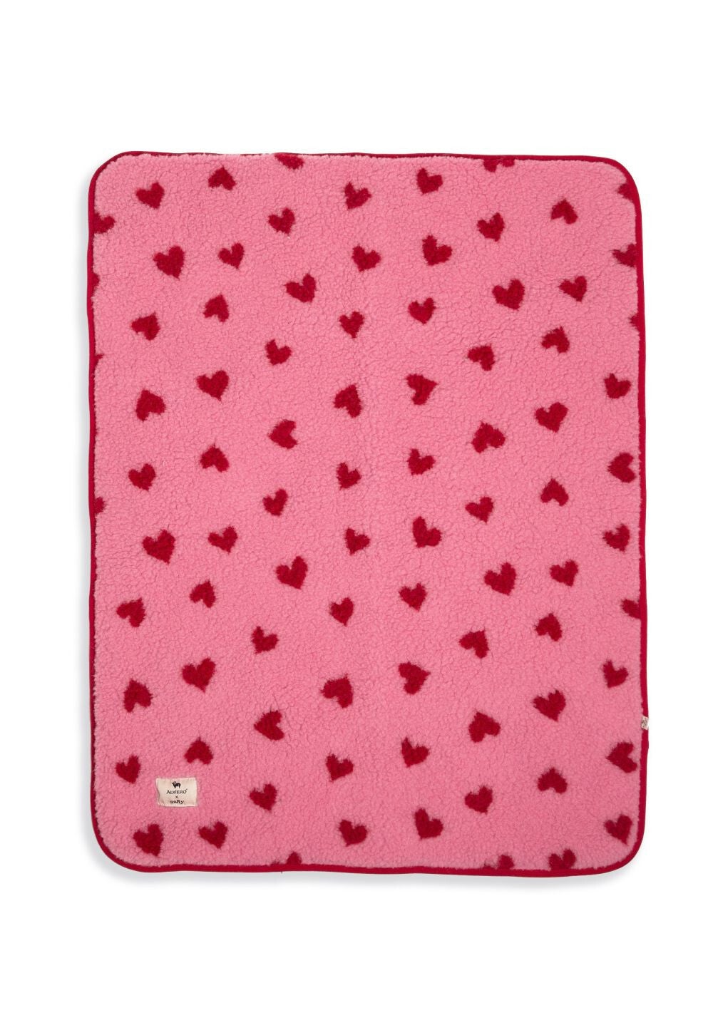 Alwero X Salty bubble gum heart deken